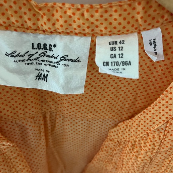 Orange Sleeveless Blouse - Picture 2 of 3